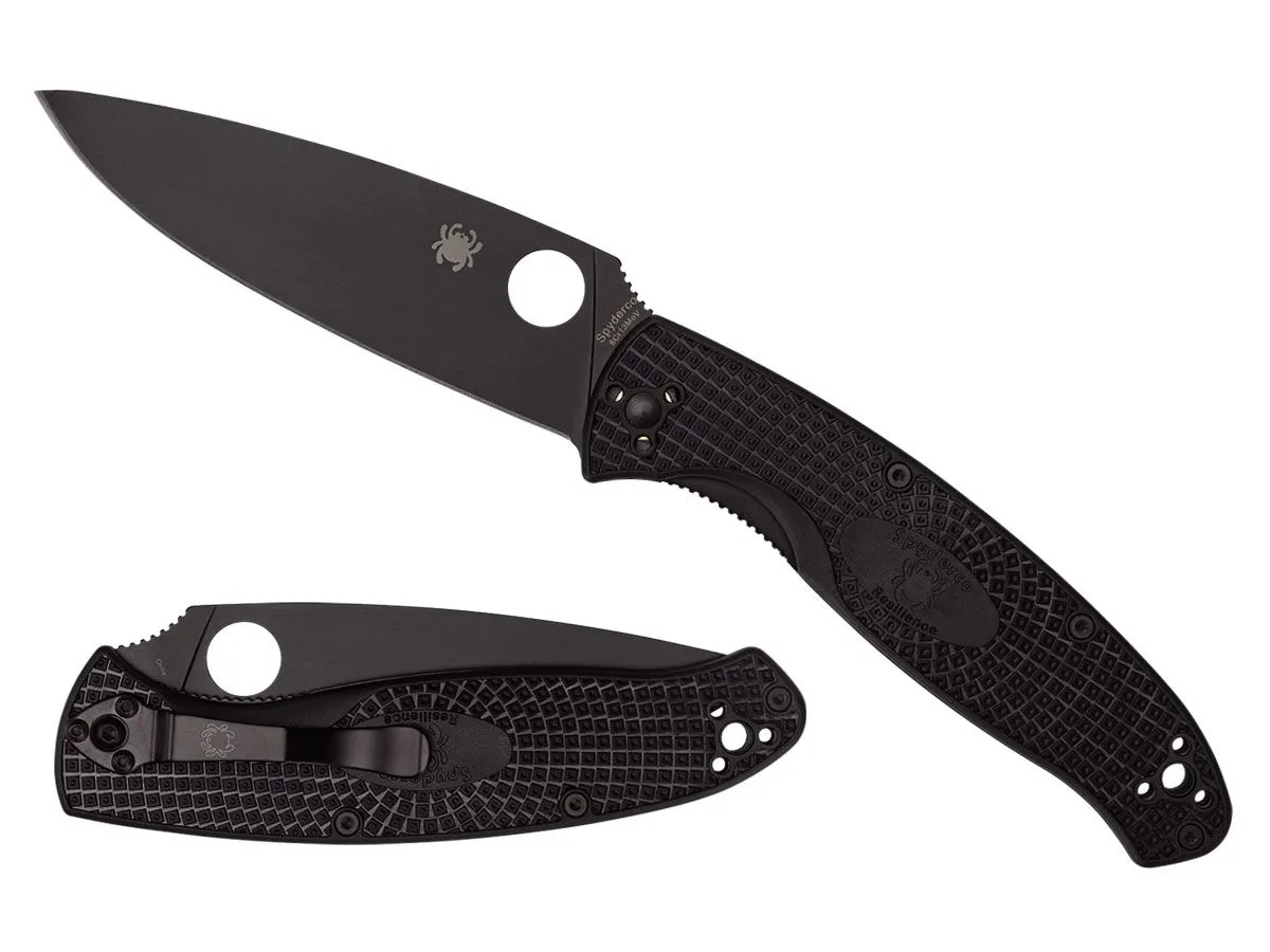Spyderco RESILIENCE FRN BLACK BLADE PLAIN C142PBBK