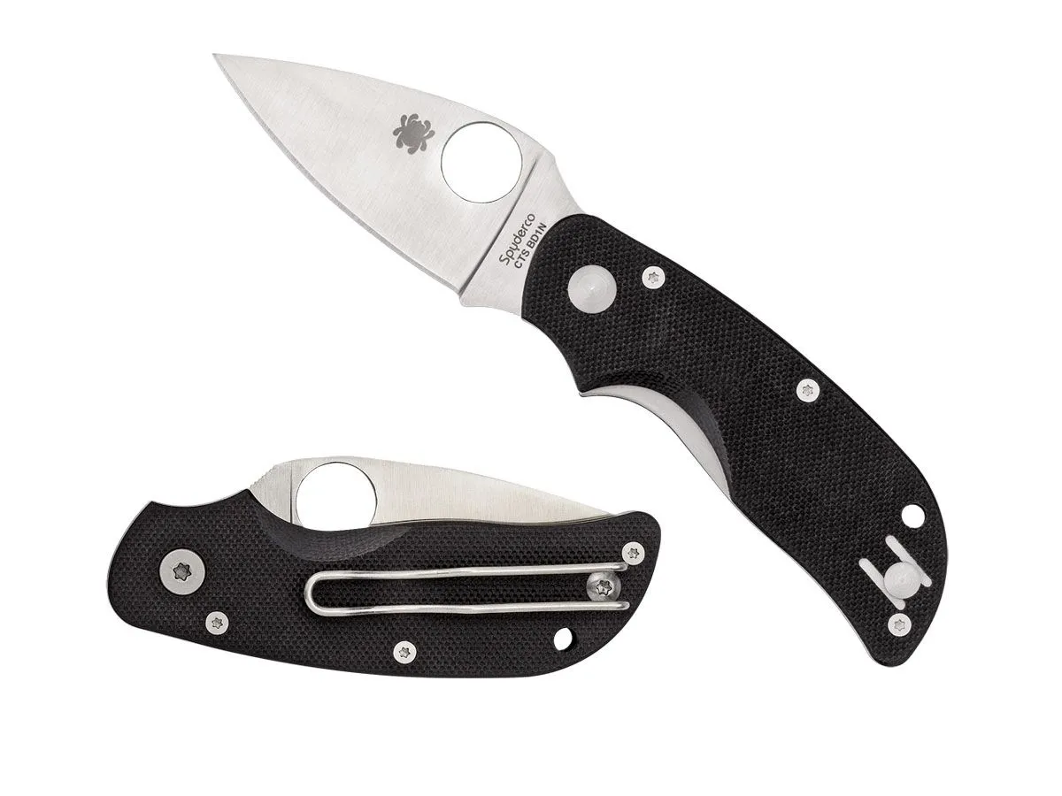 Spyderco CAT G-10 BLACK PLAIN C129GP
