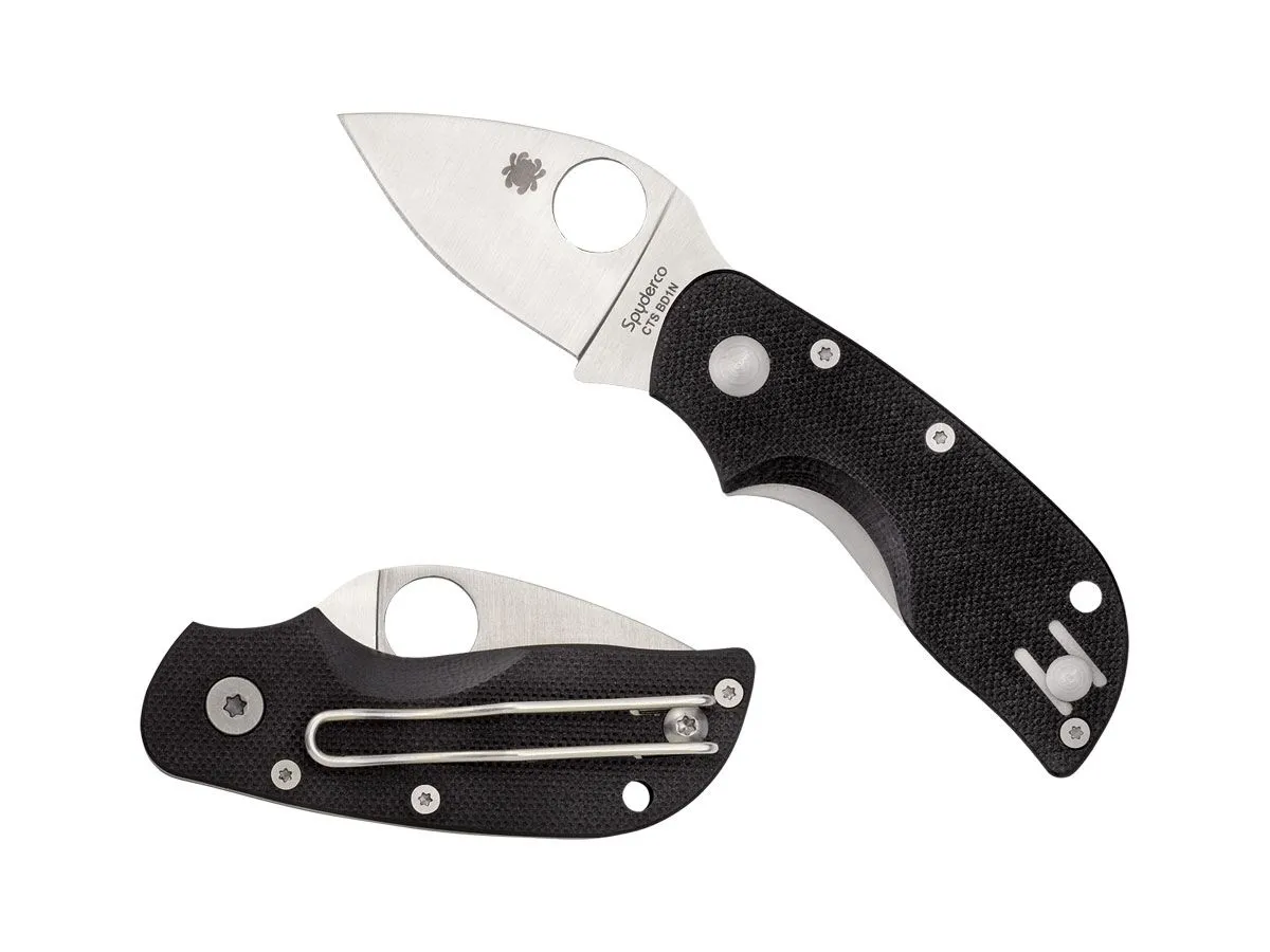 Spyderco CHICAGO G-10 BLACK PLAIN C130GP