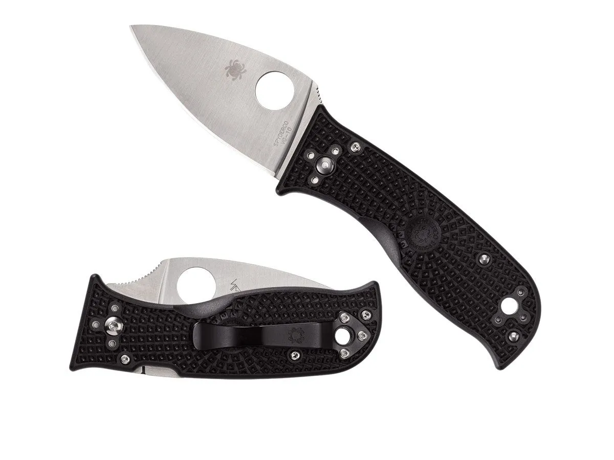 Spyderco LIL' TEMPERANCE 3 FRN BLACK  PLAIN C69PBK3