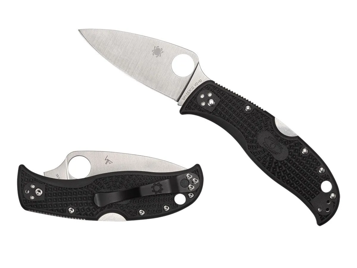 Spyderco LEAFJUMPER FRN BLACK PLAIN C262PBK