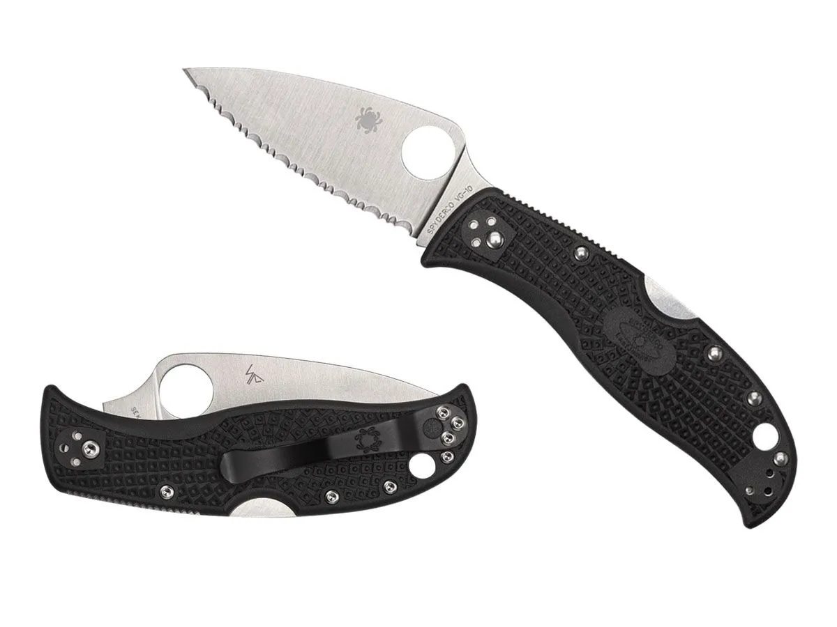 Spyderco LEAFJUMPER FRN BLACK SERRATED C262SBK