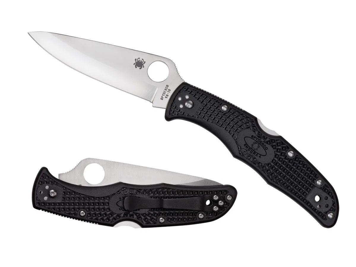 Spyderco ENDURA 4 FRN BLACK PLAIN C10PBK