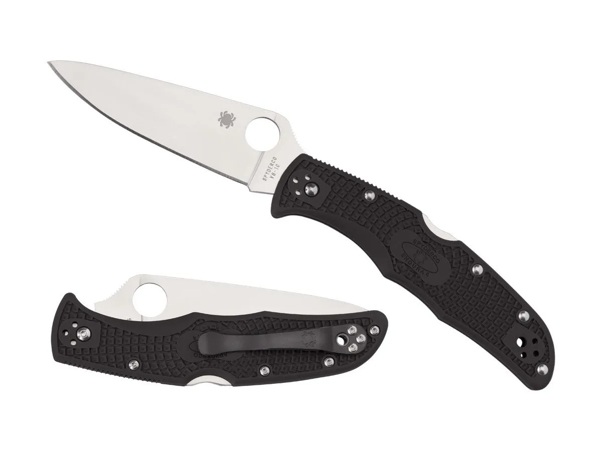 Spyderco ENDURA 4 FLAT FRN BLACK C10FPBK