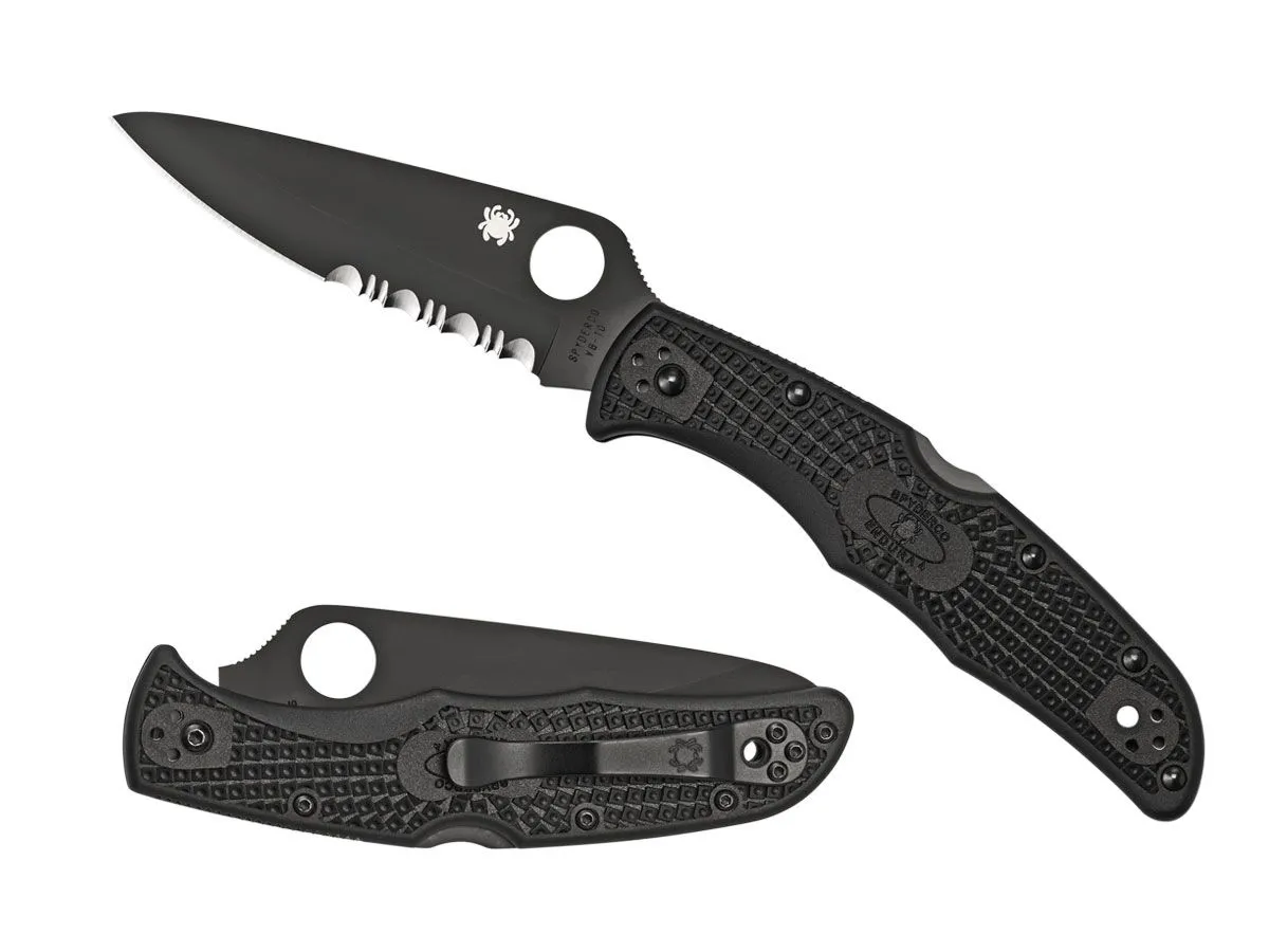 Spyderco ENDURA 4 FRN BLACK BLADE COMBO C10PSBBK