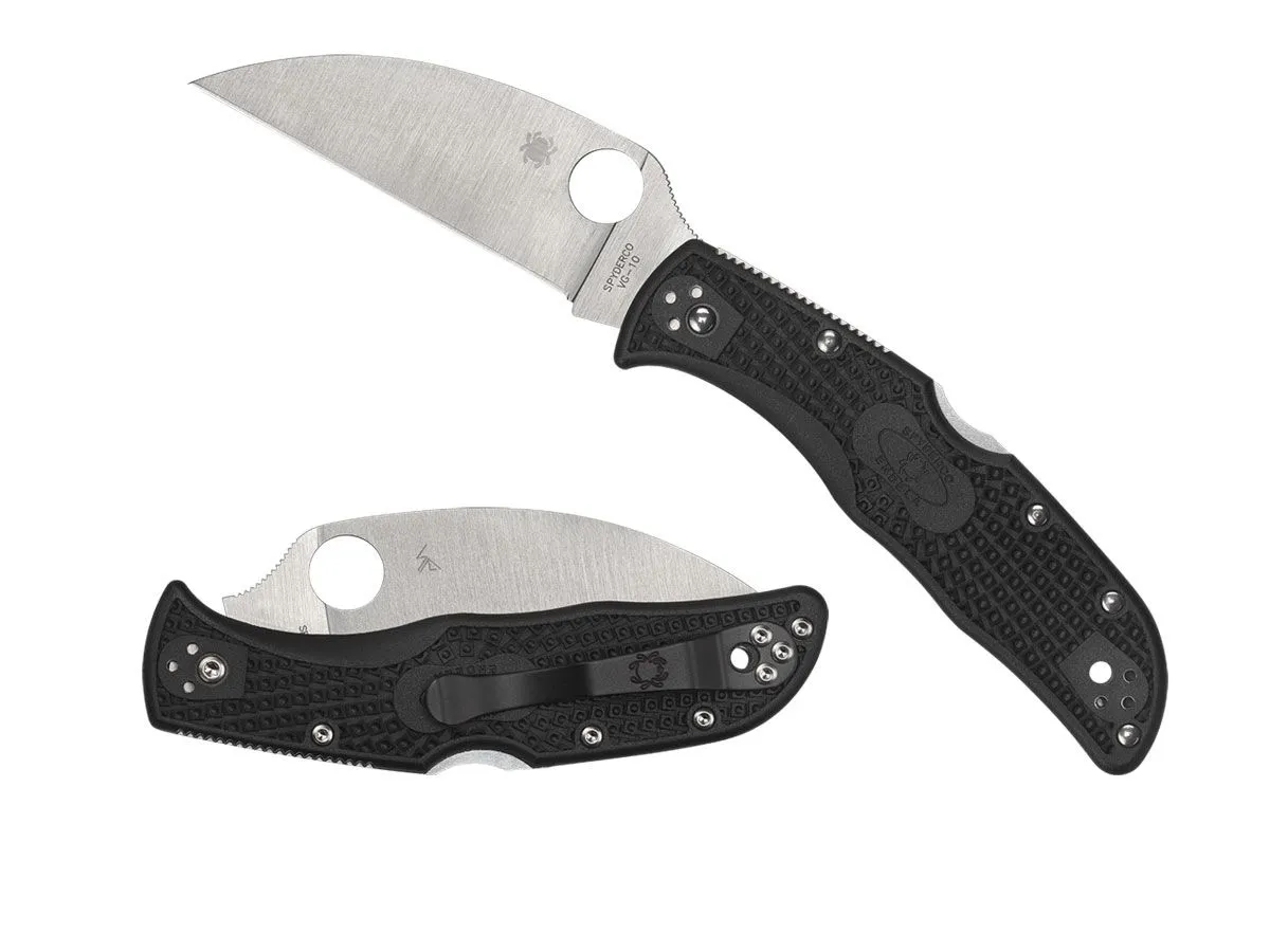 Spyderco ENDELA FRN BLACK WHARNCLIFFE PLAIN C243FPWCBK