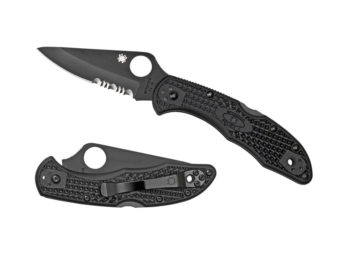 Spyderco DELICA 4 FRN BLACK BLADE COMBO C11PSBBK