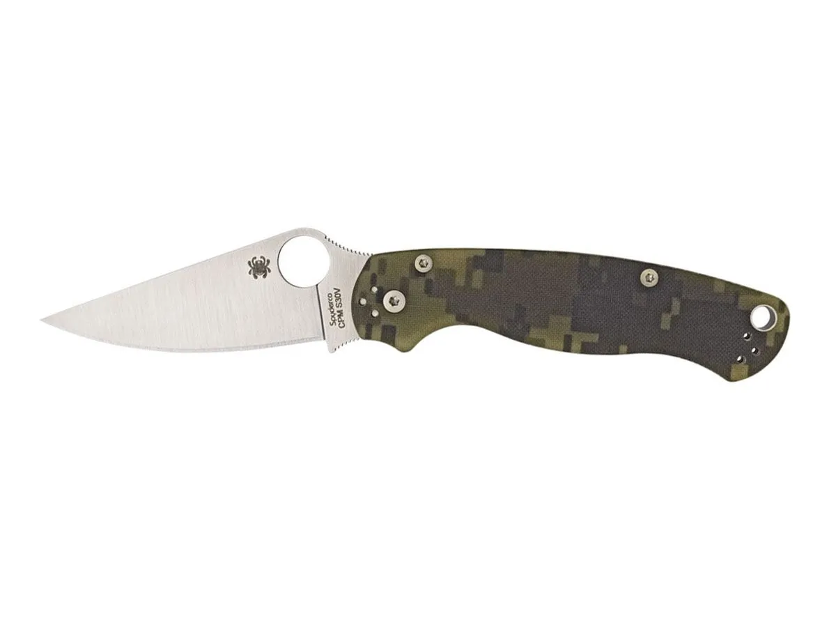 Spyderco PARA MILITARY 2 G-10 DIGITAL CAMO PLAIN C81GPCMO2