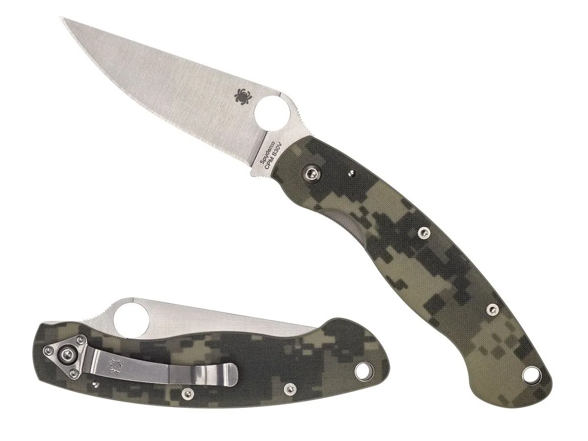 Spyderco MILITARY G-10 CAMO PLAIN C36GPCMO