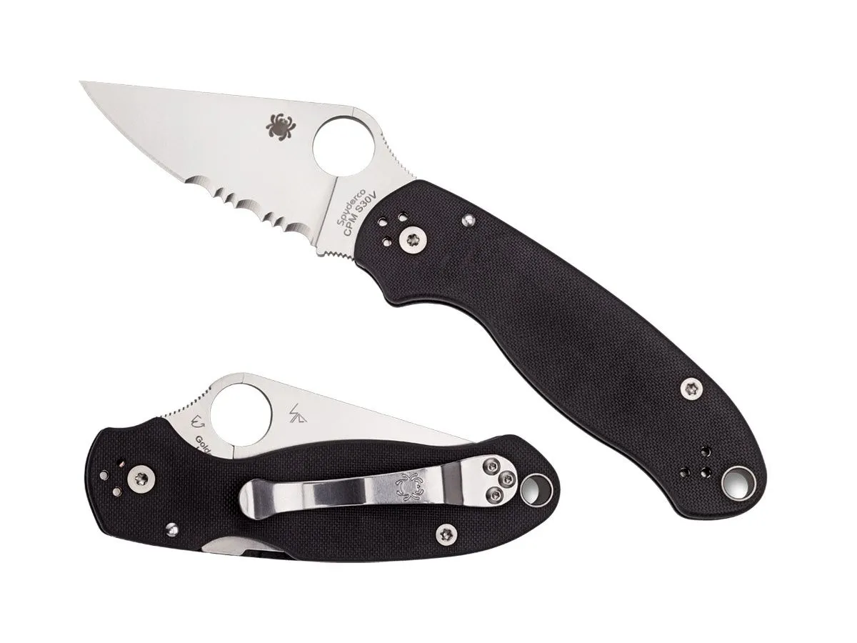 Spyderco PARA 3 G-10 BLACK COMBO C223GPS
