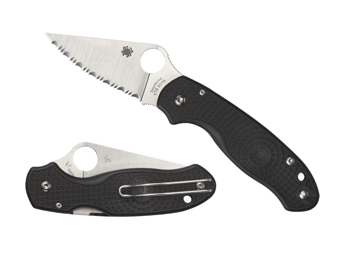 Spyderco PARA 3 FRN BLACK SERRATED C223SBK