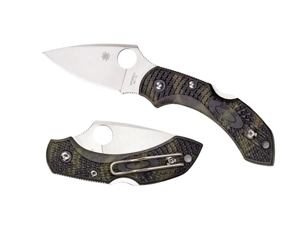 Spyderco DRAGONFLY 2 FRN ZOME GREEN FLAT C28ZFPGR2