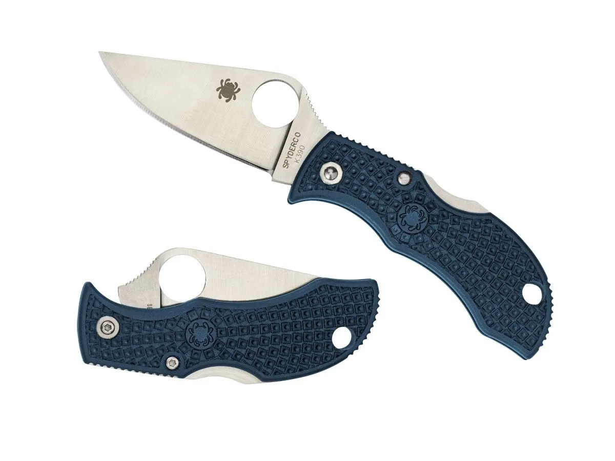 Spyderco MANBUG FRN BLUE K390 PLAIN MFPK390