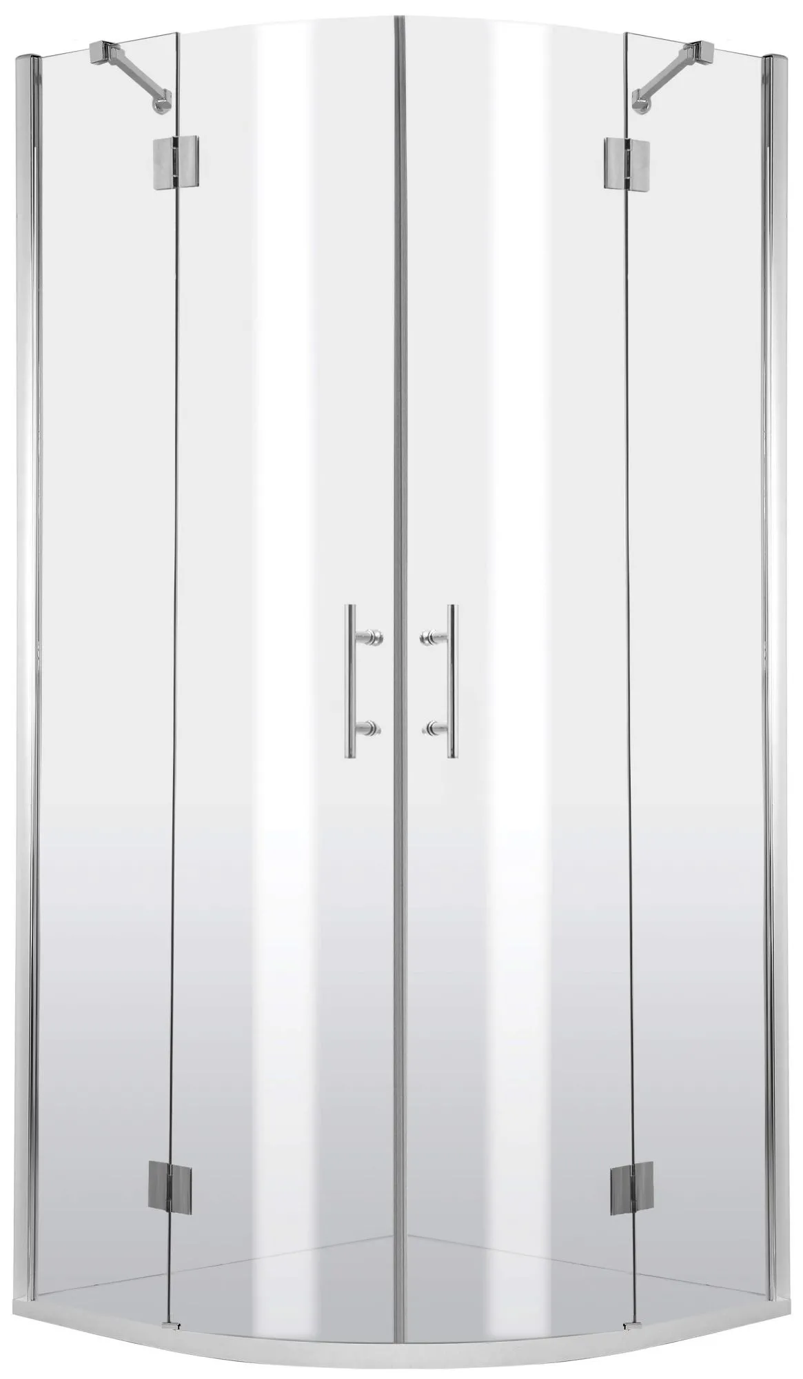 Deante Kabina prysznicowa półokrągła 80x80 cm - czteroszybowa