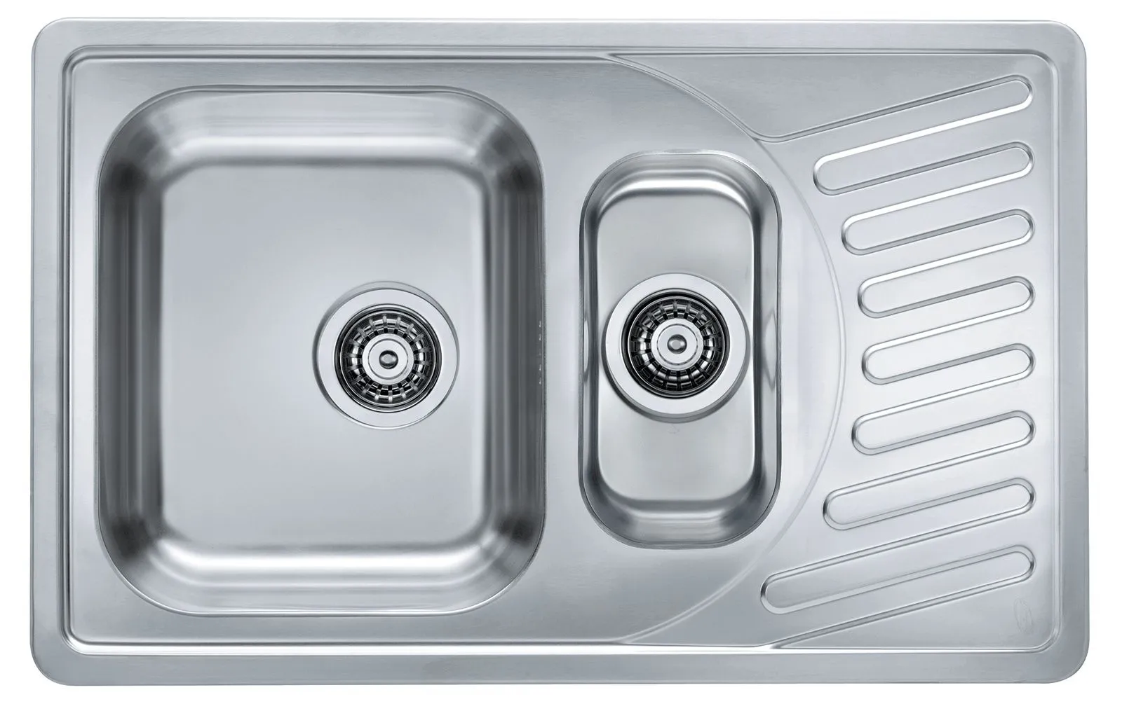 Alveus ELEGANT 110 SAT 81x51 1 1/2K zlew wpuszczany, odpływ zatyczkowy z syfonem