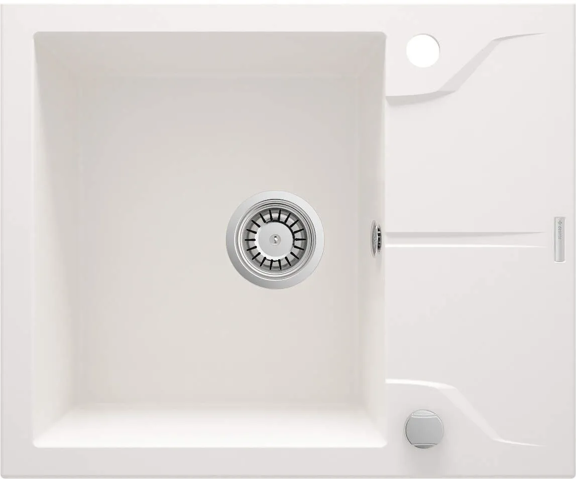 Deante Zlewozmywak granitowy 1-komorowy z ociekaczem