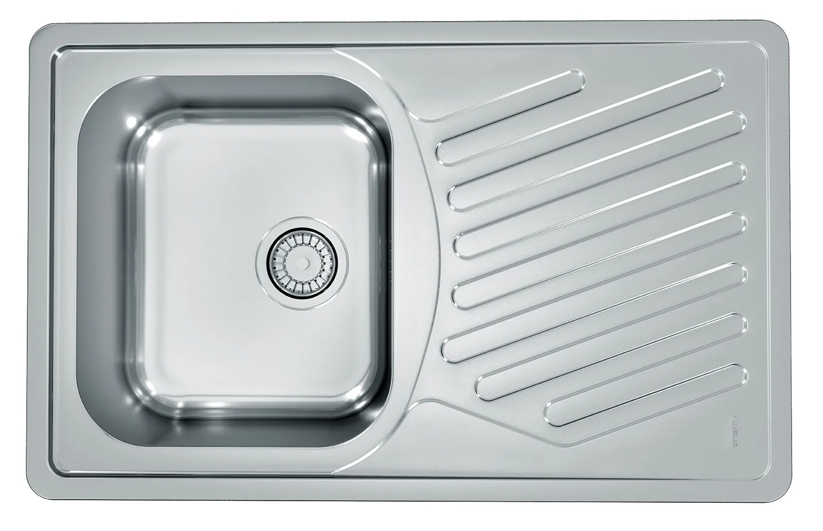 Alveus ELEGANT 30 LEN 81x51 1K zlew wpuszczany, odpływ zatyczkowy z syfonem