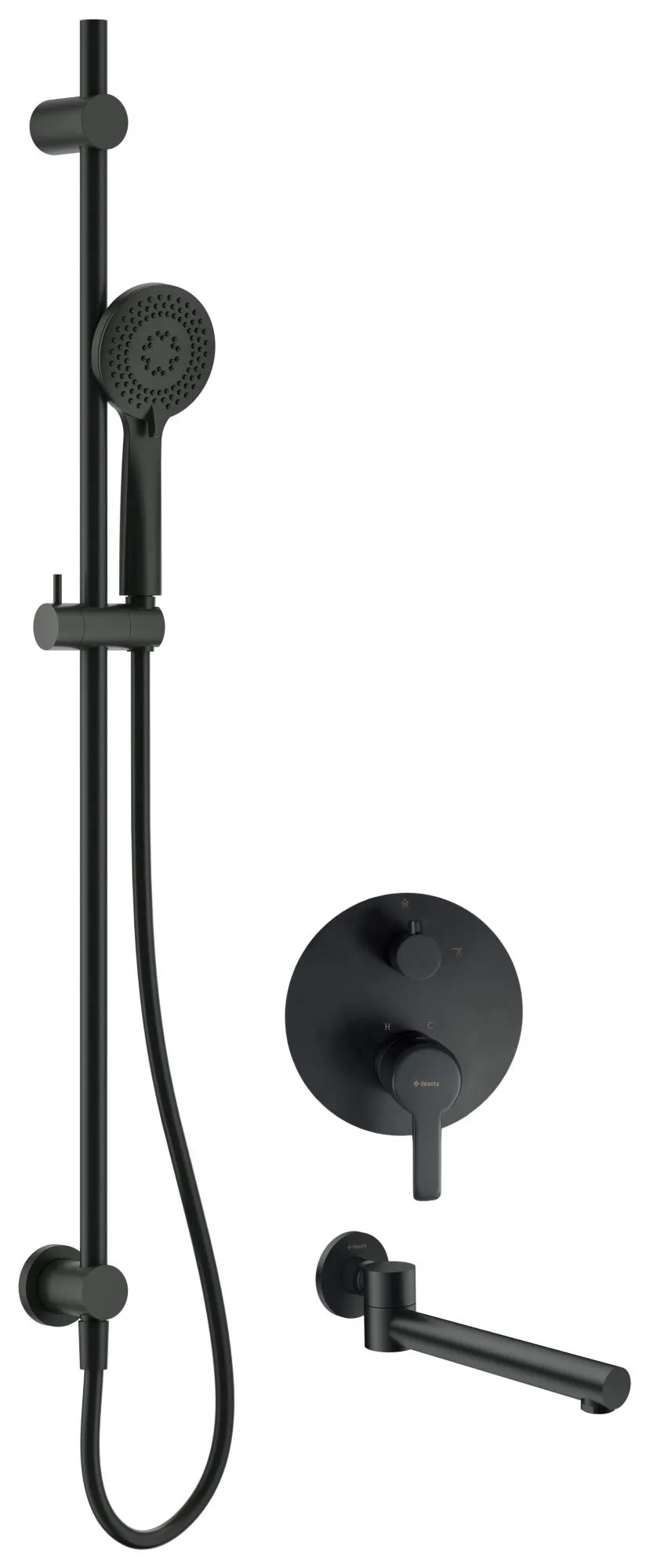 Deante Arnika NAC_N9QA Zestaw prysznicowy podtynkowy z wylewką wannową