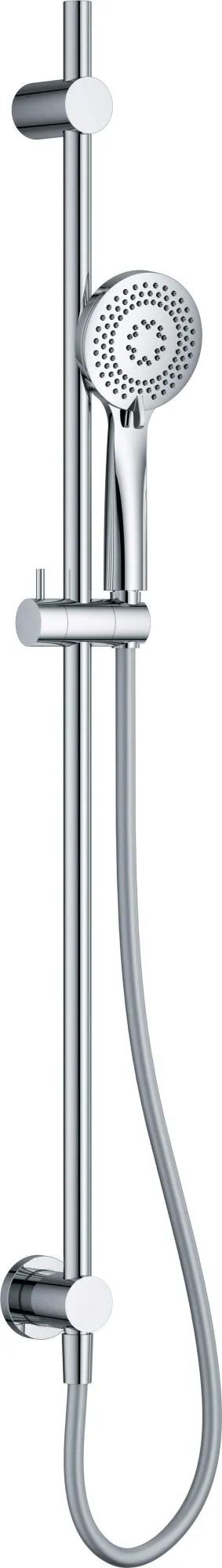 Deante Arnika NQA_061K Zestaw prysznicowy 1-funkcyjny z drążkiem - przyłącze podtynkowe Srebrny