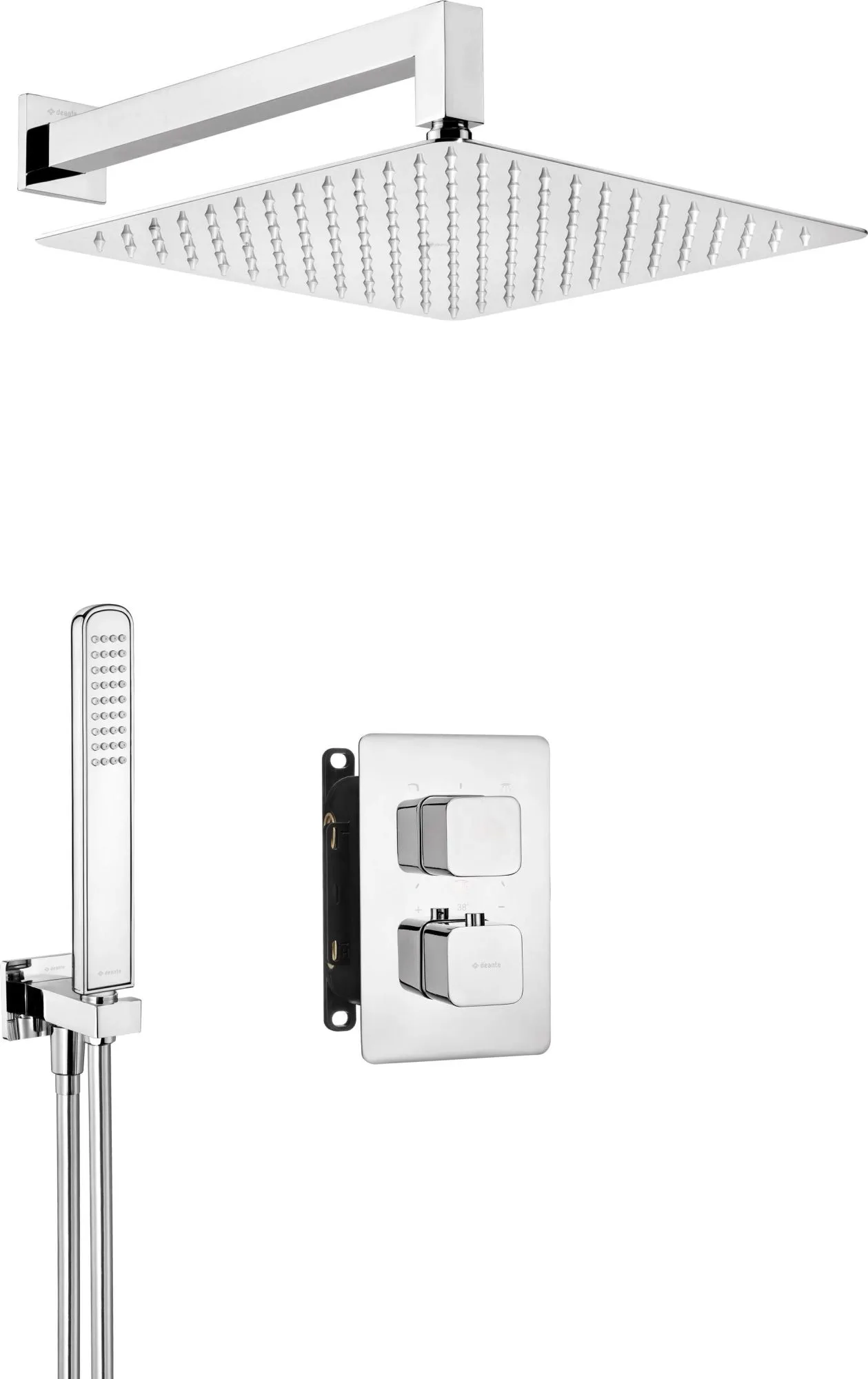 Deante Box BXYZ0ECT Zestaw prysznicowy podtynkowy z BOXem termostatycznym