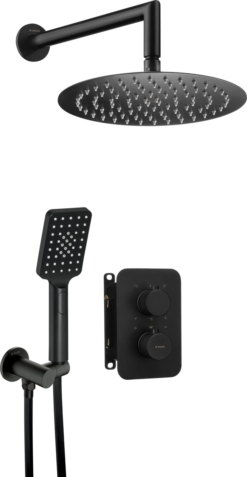 Deante Box BXYZNEBT Zestaw prysznicowy podtynkowy z BOXem termostatycznym