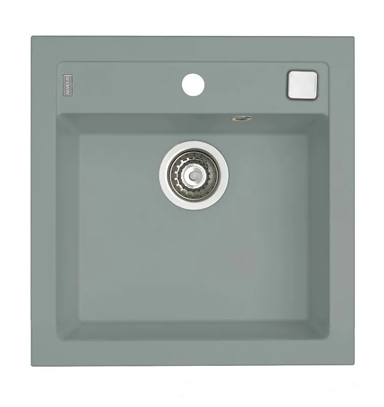 Alveus FORMIC 20 kol. 81 beton (52x51) zlew Granital z syfonem POP-UP