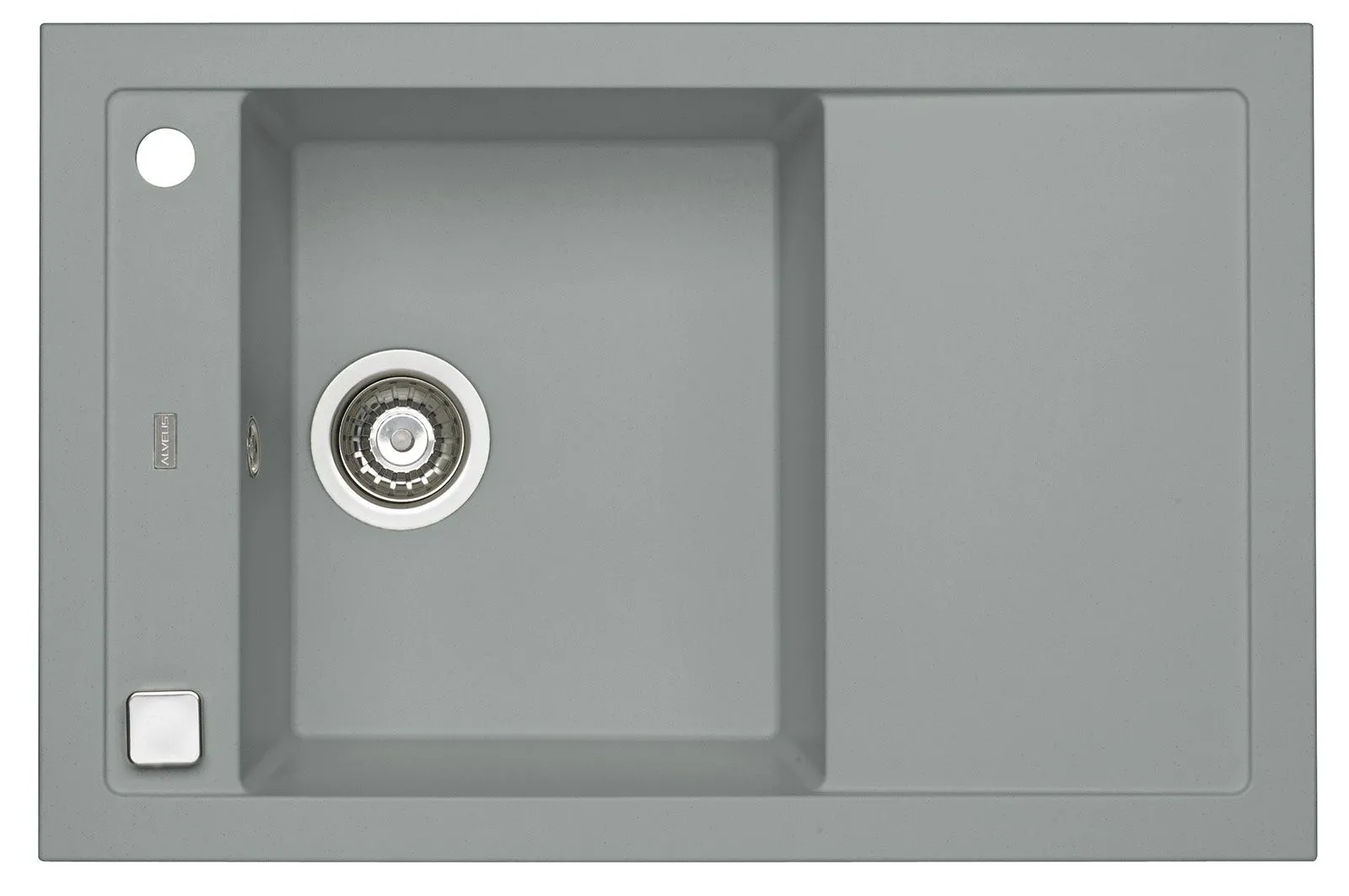 Alveus FORMIC 30 kol. 81 beton (76x50) zlew Granital+ 1kom. z syfonem POP-UP