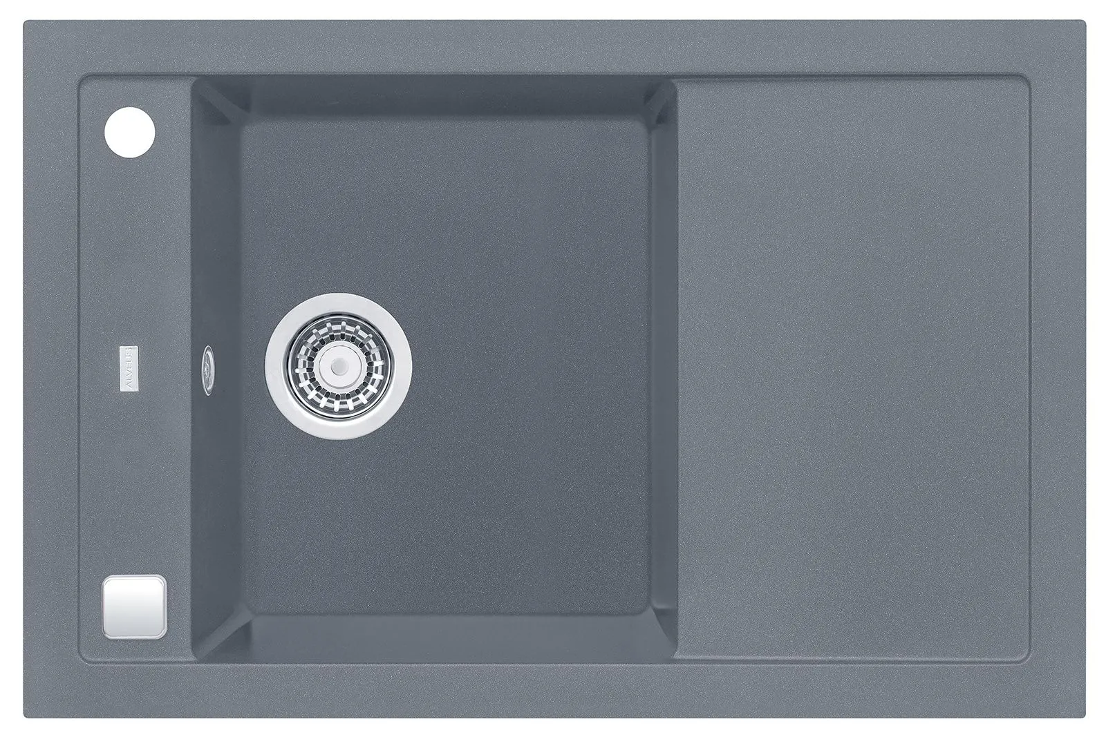 Alveus FORMIC 30 kol. 04 steel (76x50) zlew Granital+ 1kom. z syfonem POP-UP