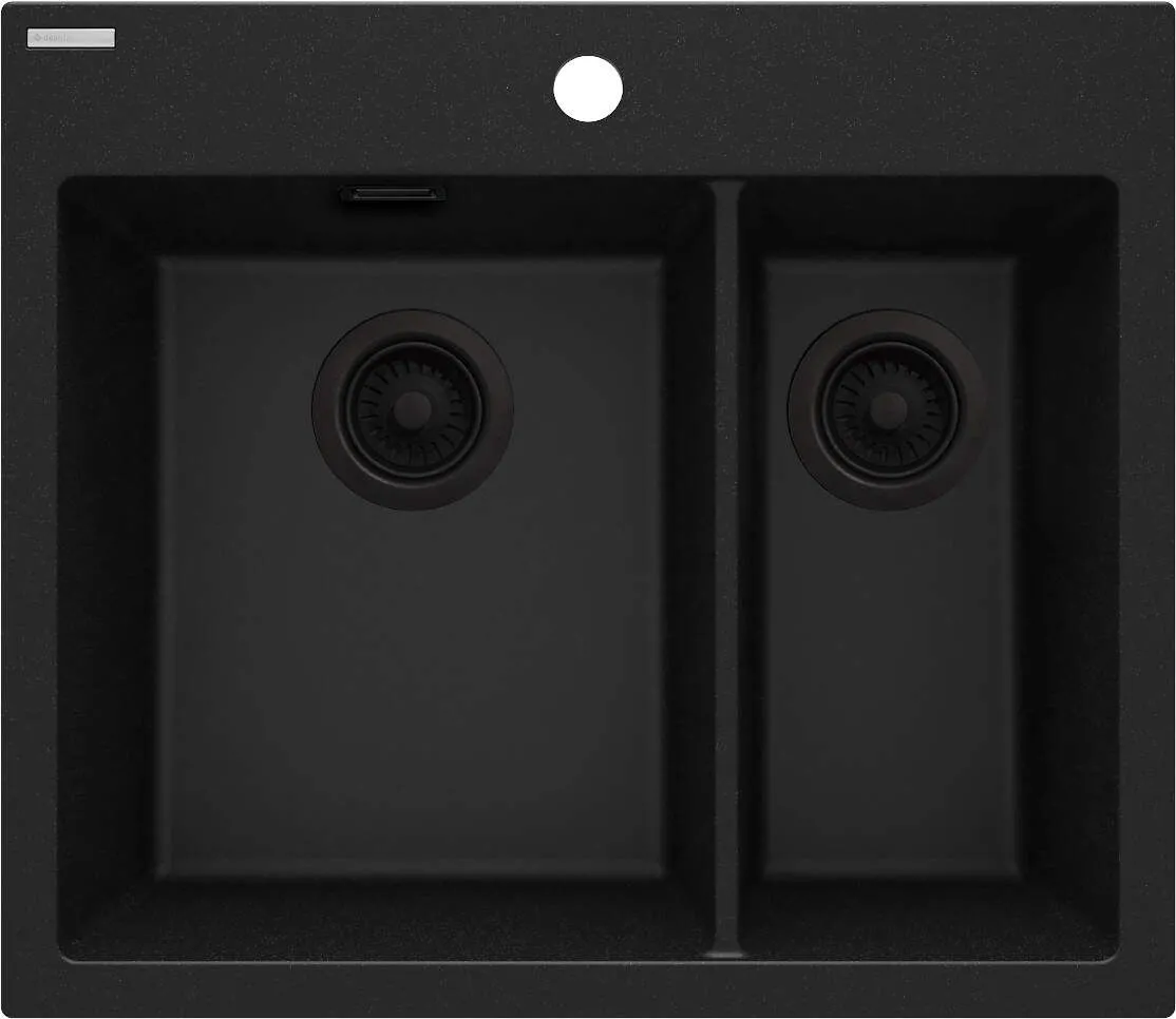 Deante Zlewozmywak granitowy 1.5-komorowy
