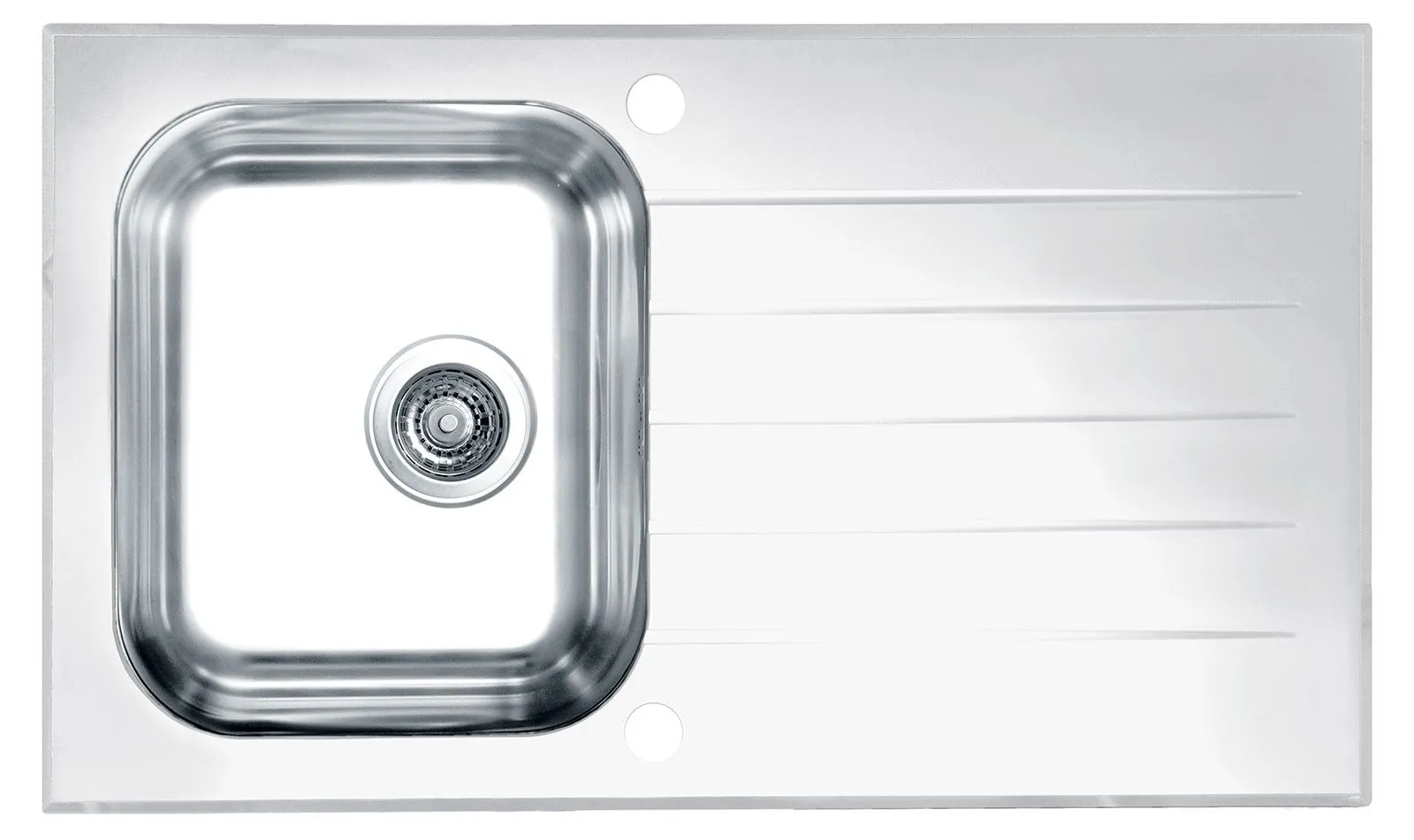 ALVEUS GLASSIX 10 zlewozmywak szklany biały odwracalny