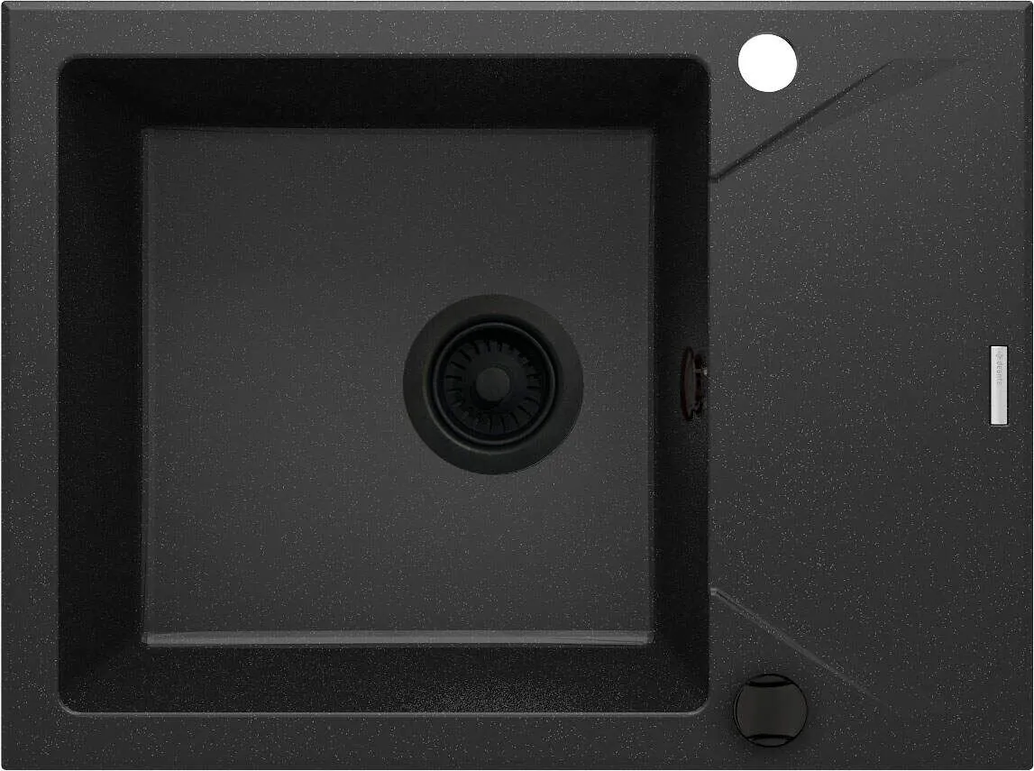 Deante Zlewozmywak granitowy 1-komorowy z ociekaczem