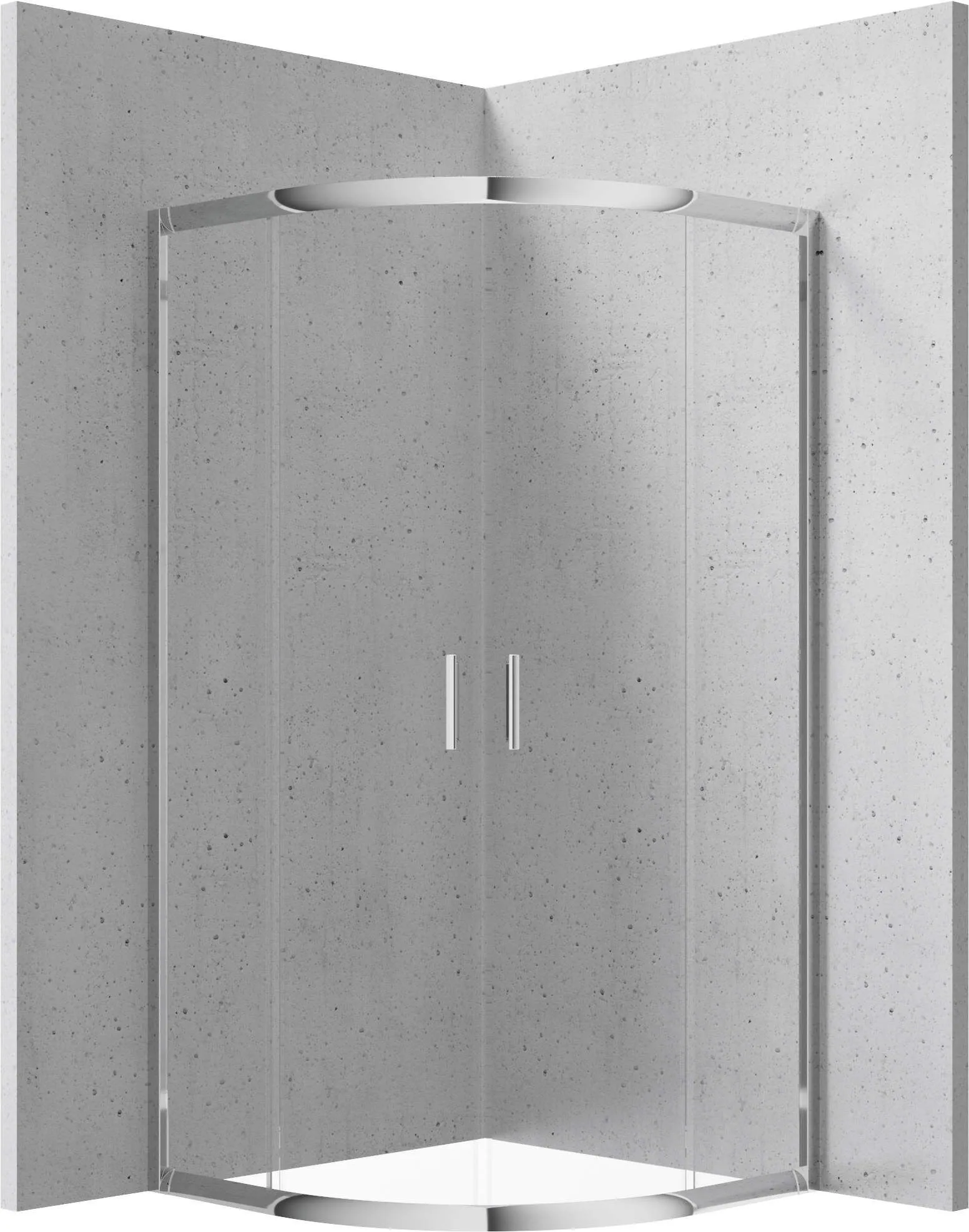 Deante Kabina prysznicowa półokrągła 80x80 cm