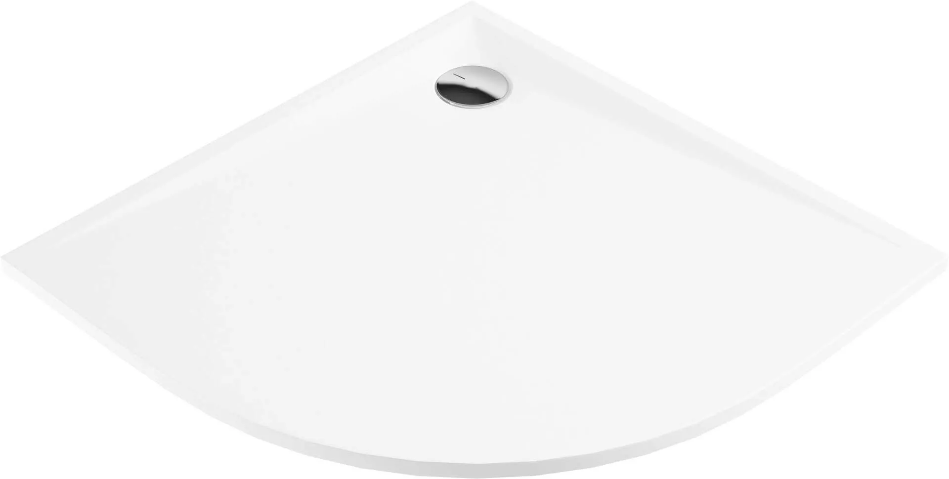 Deante Brodzik akrylowy półokrągły 90 cm