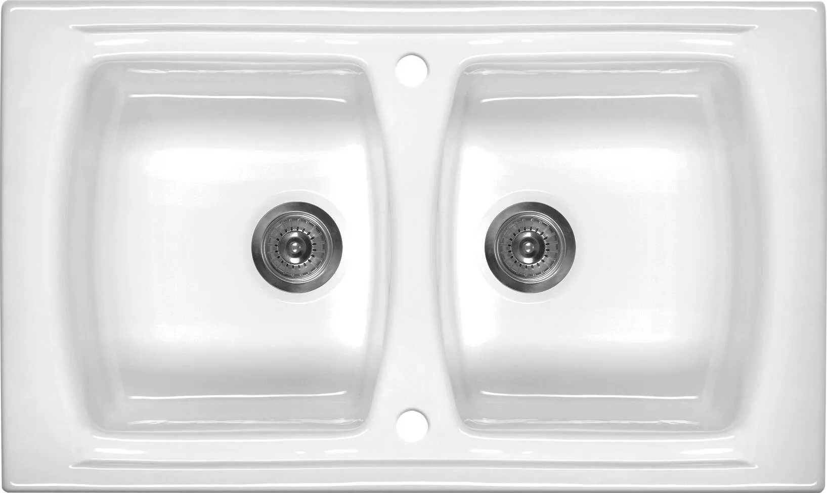 Deante Zlewozmywak ceramiczny 2-komorowy