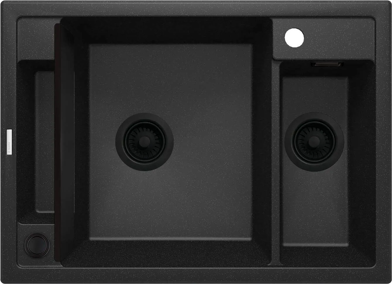 Deante Zlewozmywak granitowy magnetyczny 1.5-komorowy