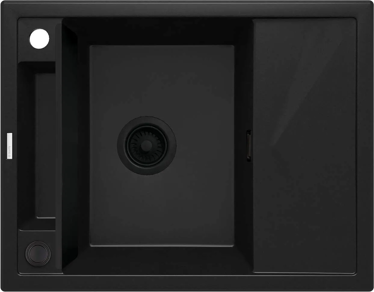 Deante Zlewozmywak granitowy magnetyczny 1-komorowy z ociekaczem