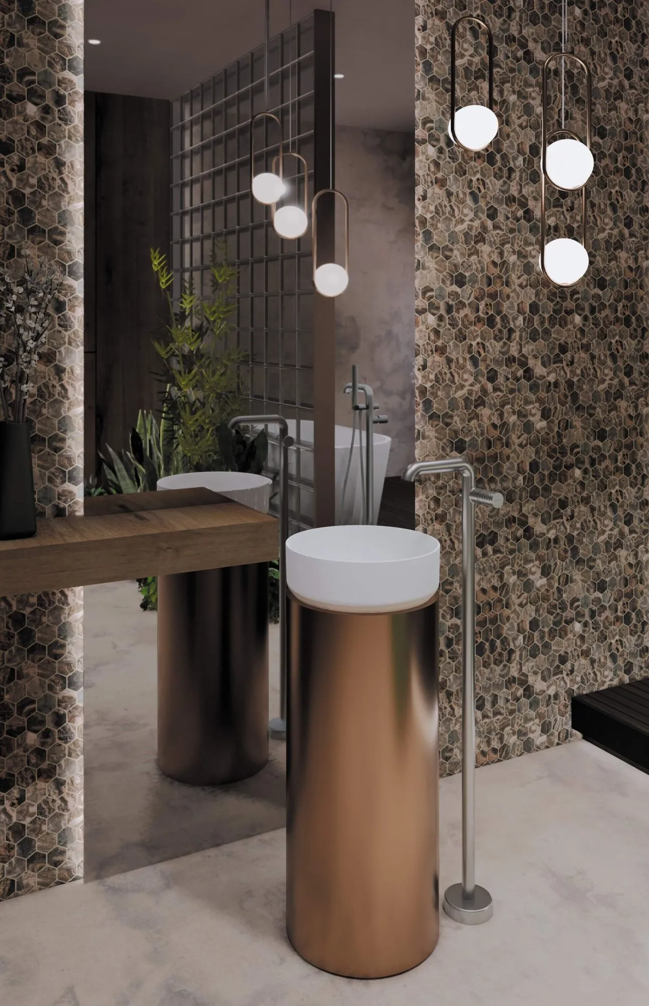 Deante Silia CDL_6U4S Umywalka ceramiczna nablatowa