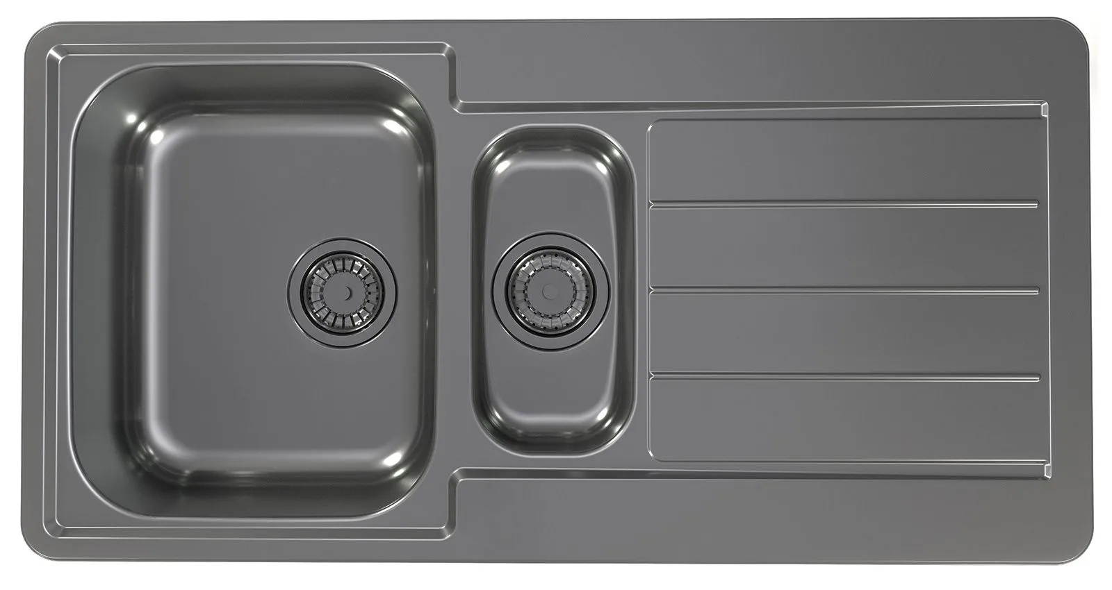 ALVEUS LINE 10 zlewozmywak stalowy MONARCH antracyt