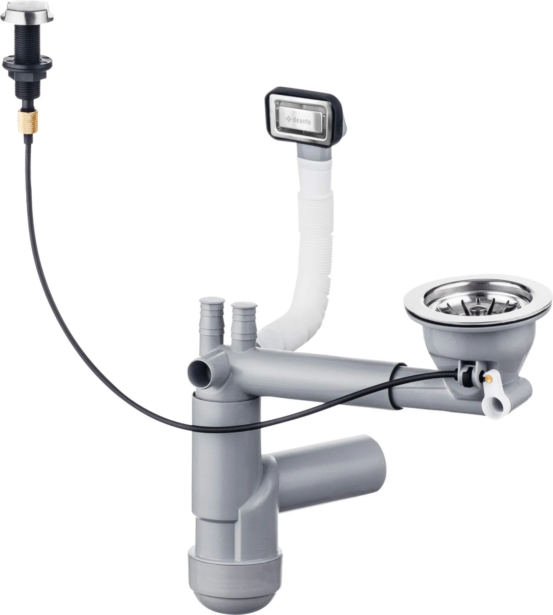 Deante Syfon do zlewozmywaka granitowego 1-komorowego - Space-Saver