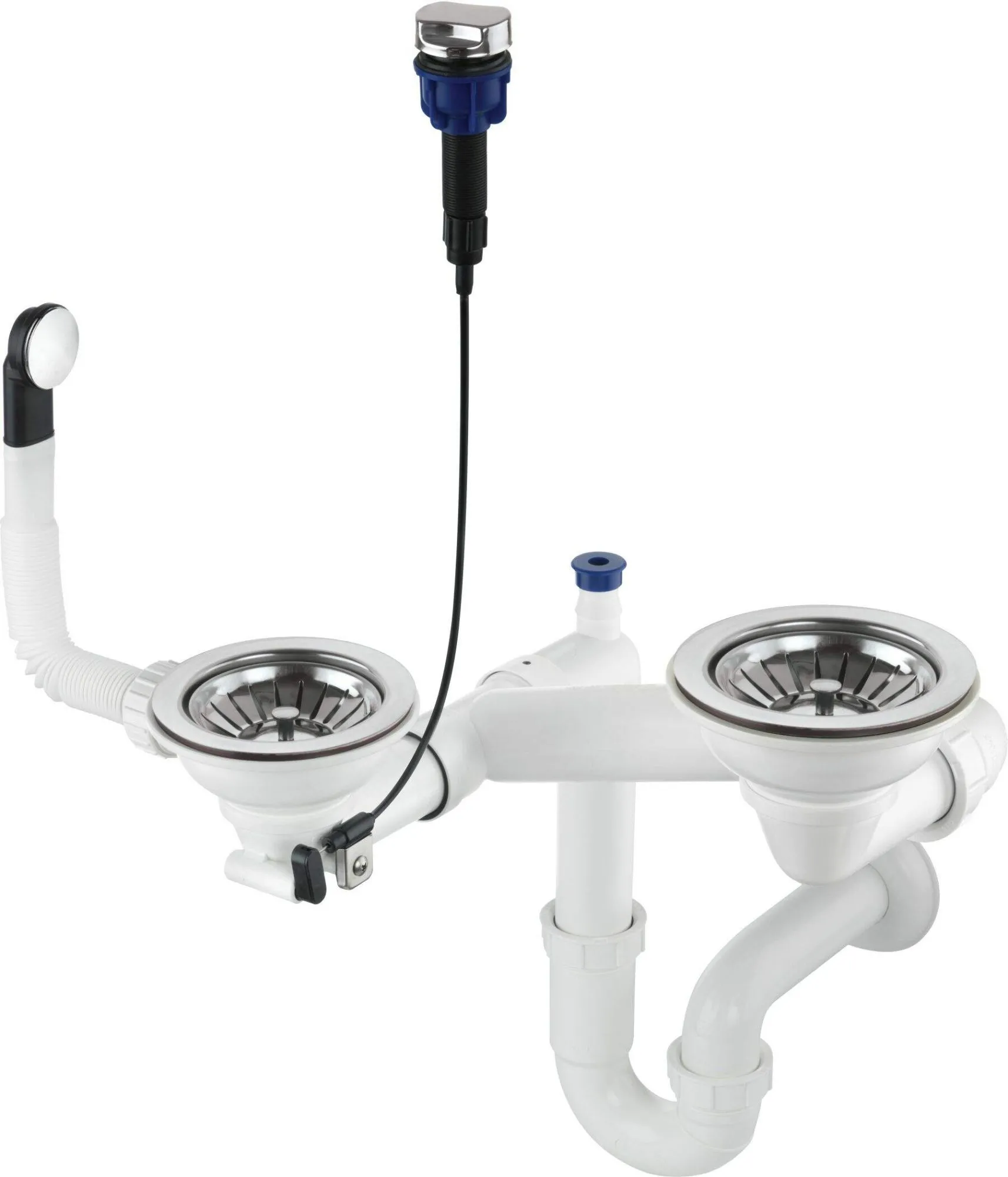 Deante Syfon do zlewozmywaka granitowego 1.5- i 2-komorowego - Space-Saver