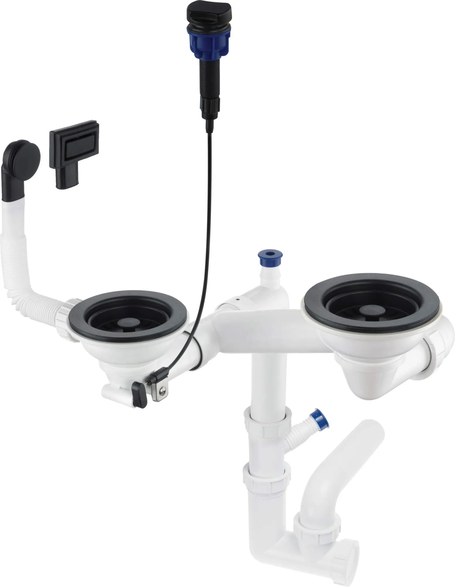 Deante Syfon do zlewozmywaka granitowego 1.5- i 2-komorowego - Space-Saver