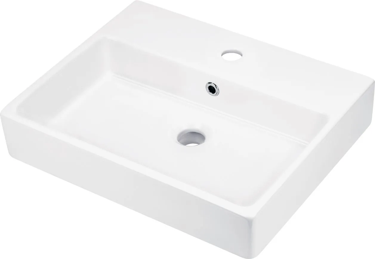 Deante Temisto CDT_6U4S Umywalka ceramiczna nablatowa/ścienna - 50x40 cm