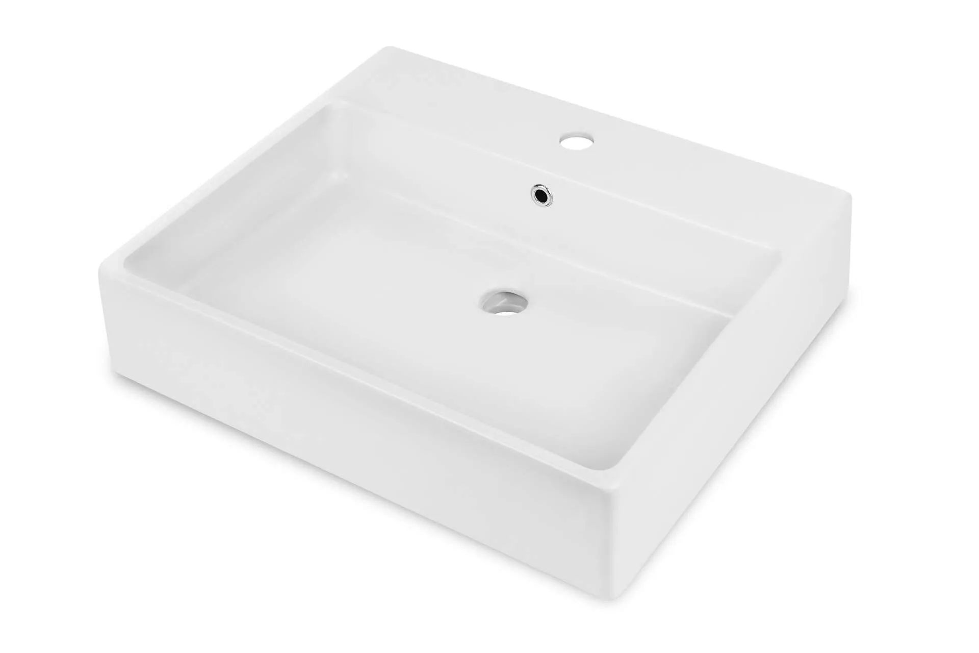 Deante CDT_6U6S Umywalka ceramiczna nablatowa/ścienna - 60x50 cm