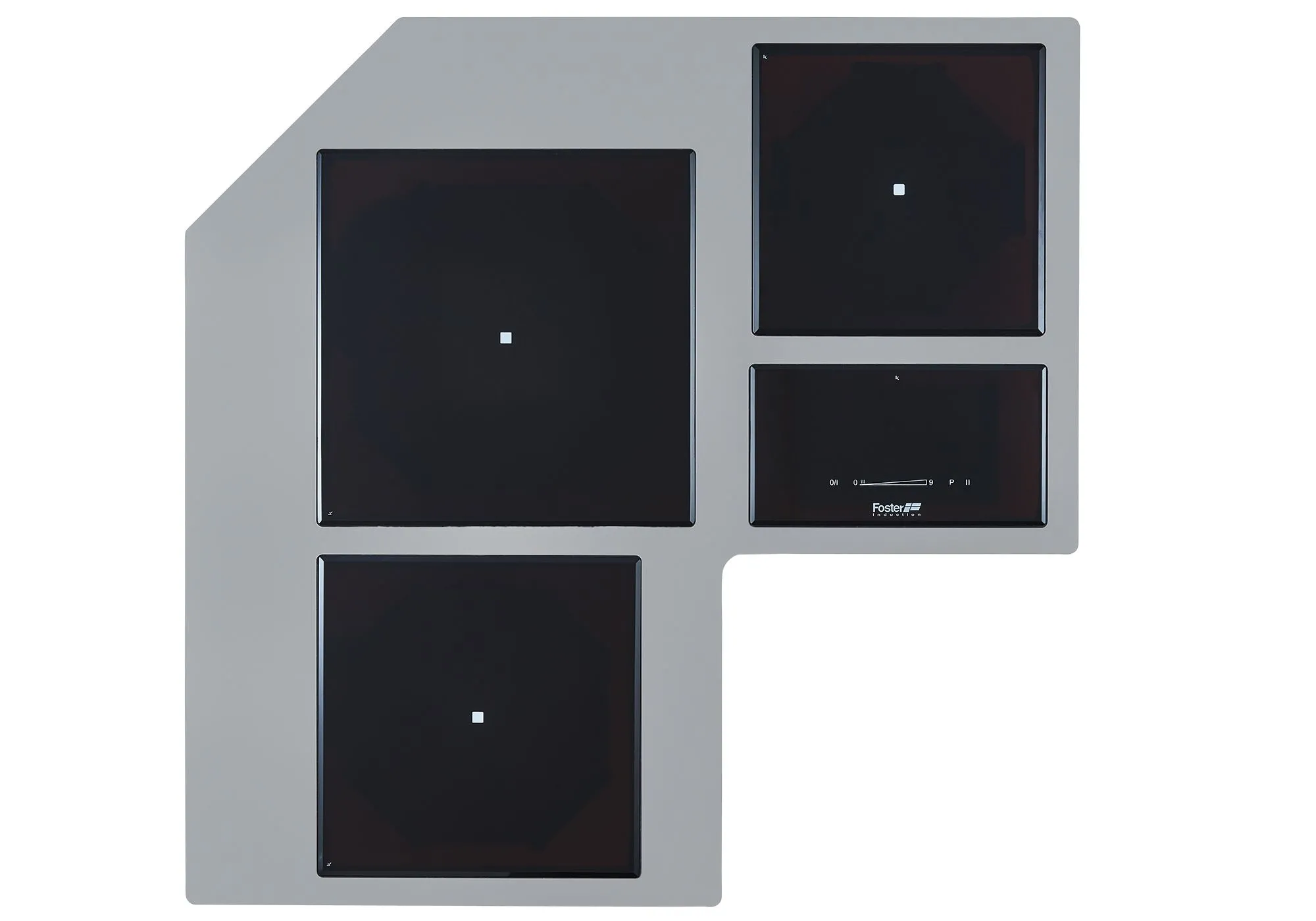 FOSTER CASTONE INDUCTION CORNER HOB 3Z BLK