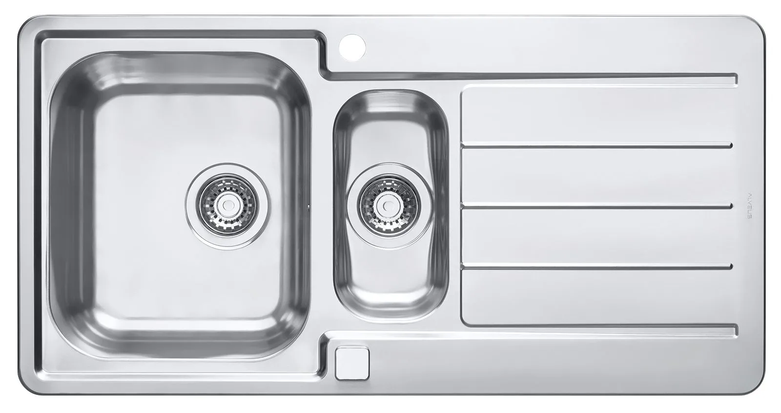 Alveus LINE MAXIM 10 SAT 980x500 zlew wpuszczany z syfonem pop up