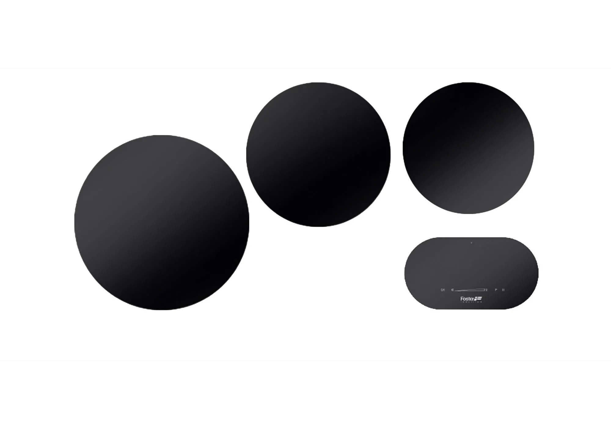Foster 7366030 Modular 27-30-35 cm - 3 pola indukcyjne black glass