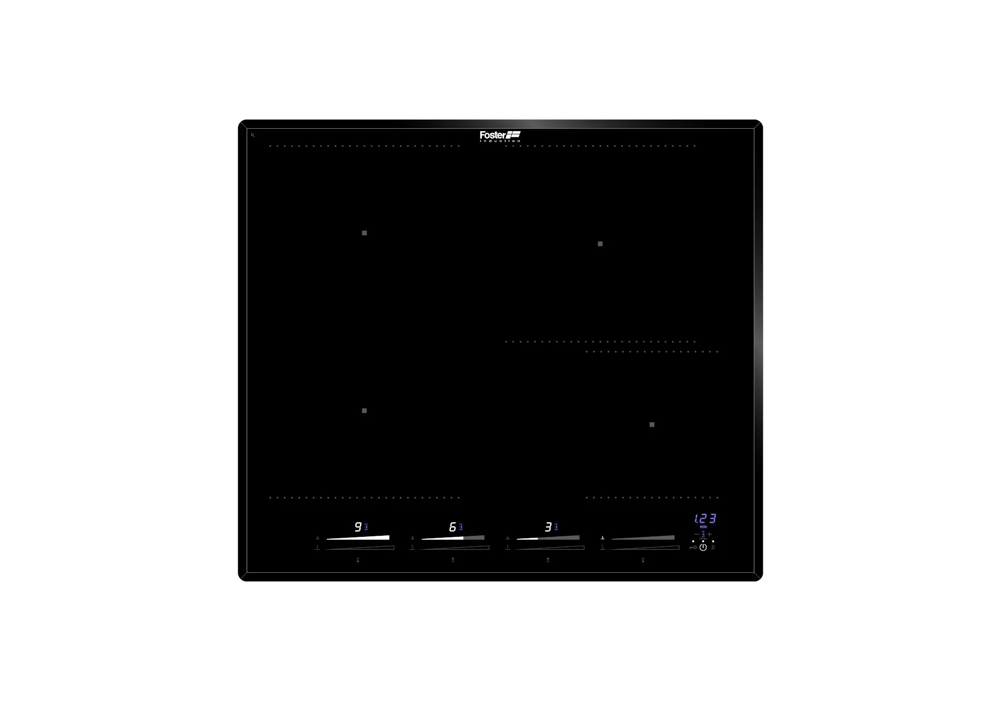Foster KE INDUCTION HOB 4P 580x520 BLACK 7381645