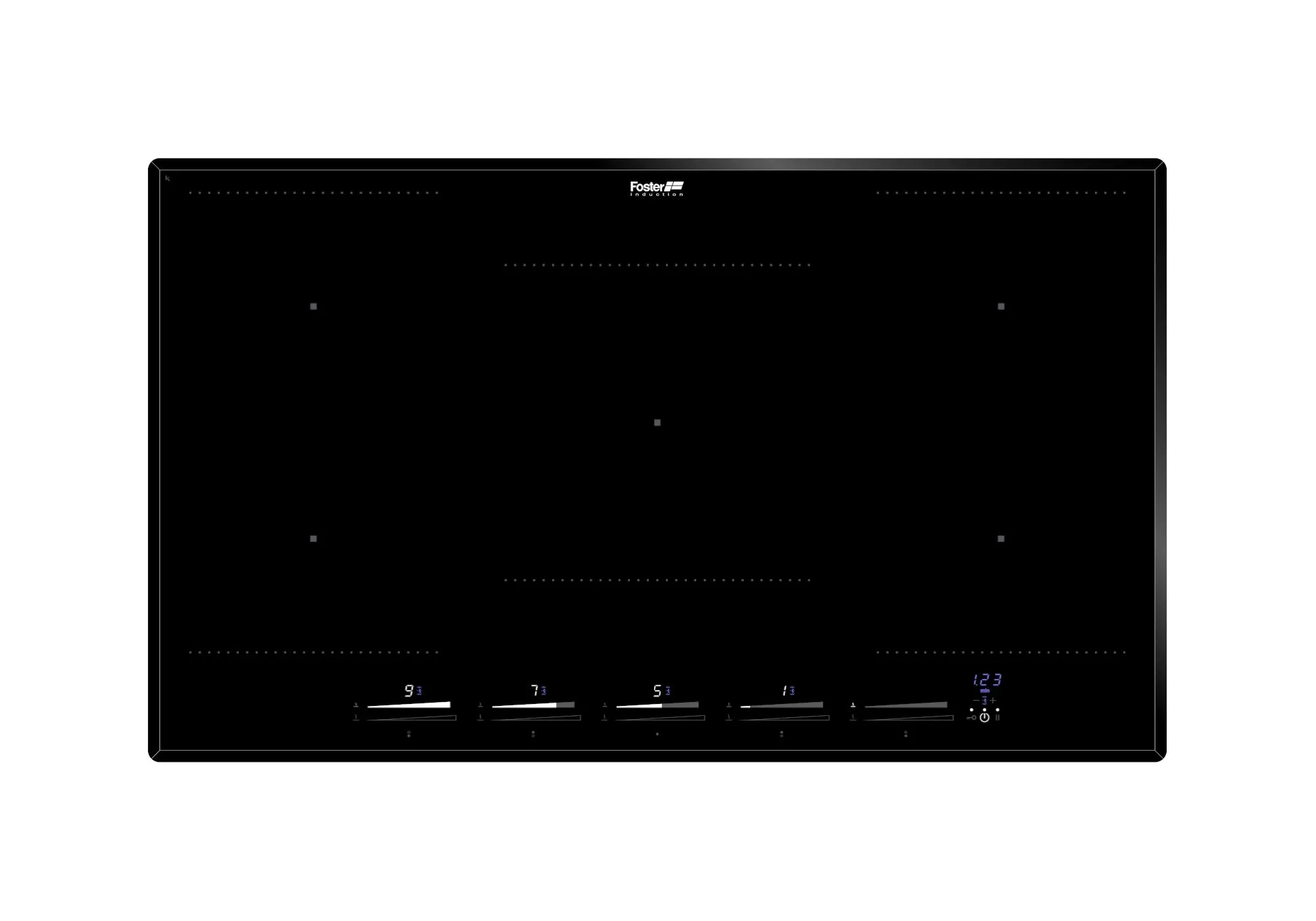 KE INDUCTION HOB 5P mm860x520 BLACK