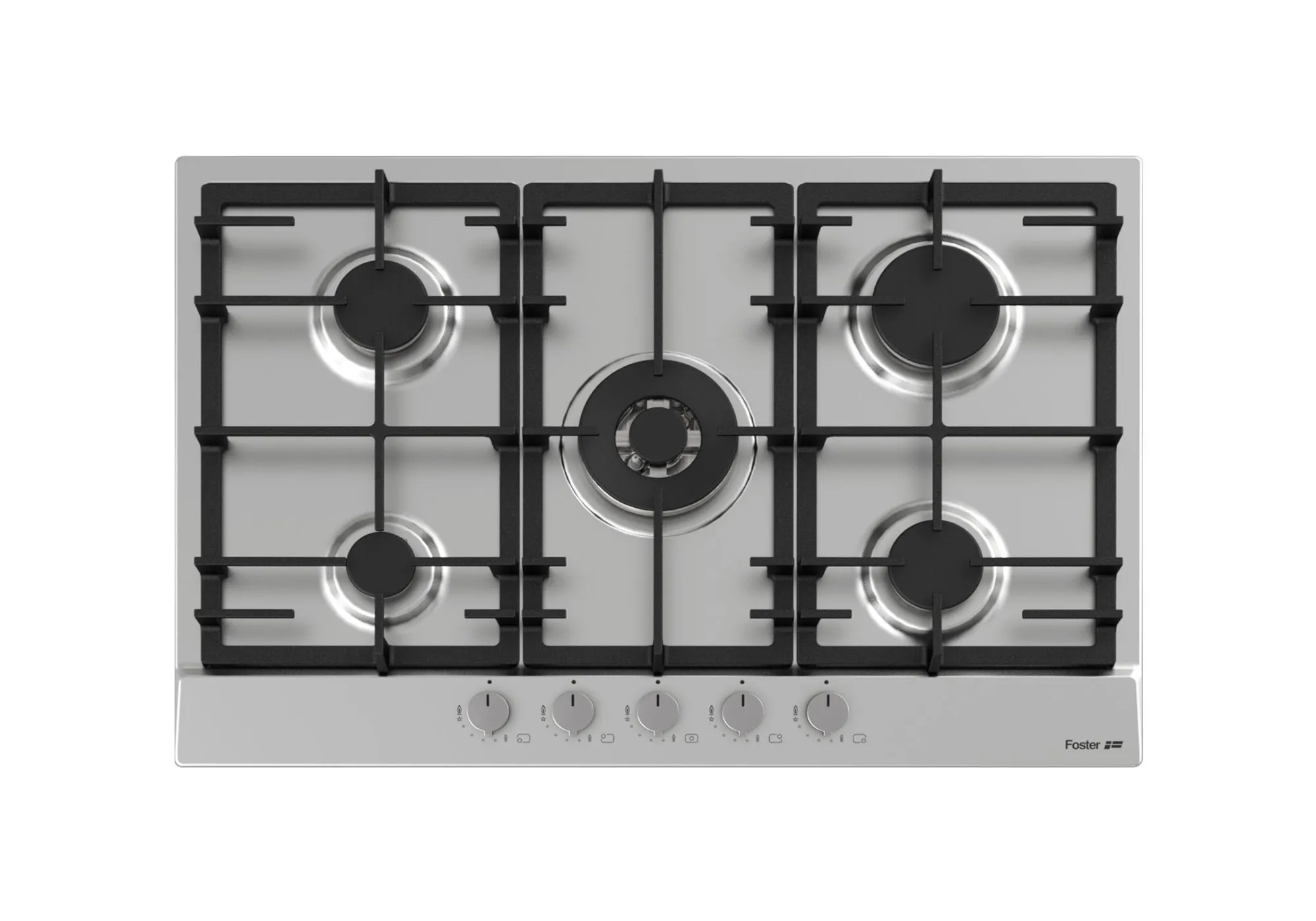 FOSTER 7015032 ST. STEEL POWER HOB 75x50cm 5G