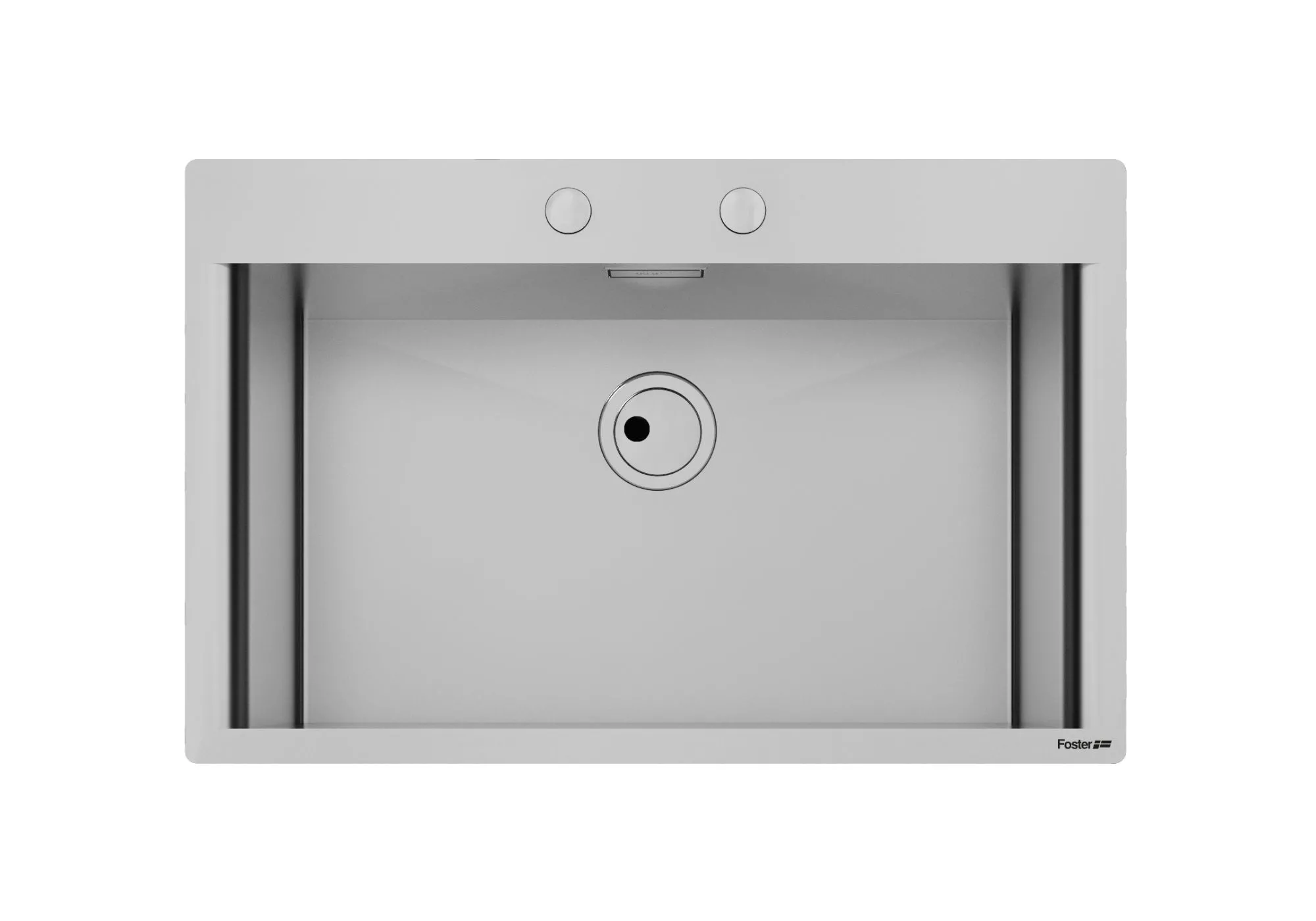 FOSTER 1412000 NEW WAVE Zlewozmywak 1 komorowy 810x520 mm Płaska krawędź